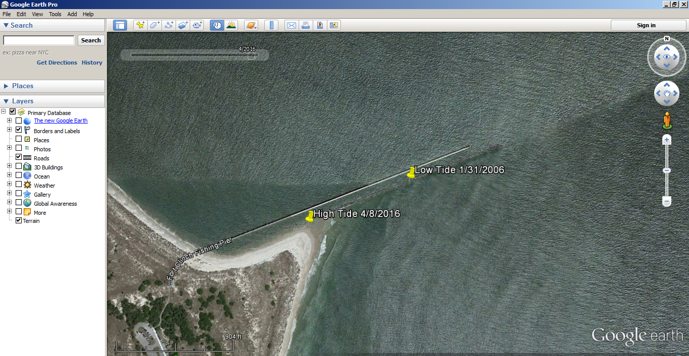 How to Use Google Earth to find Inshore Structure 5