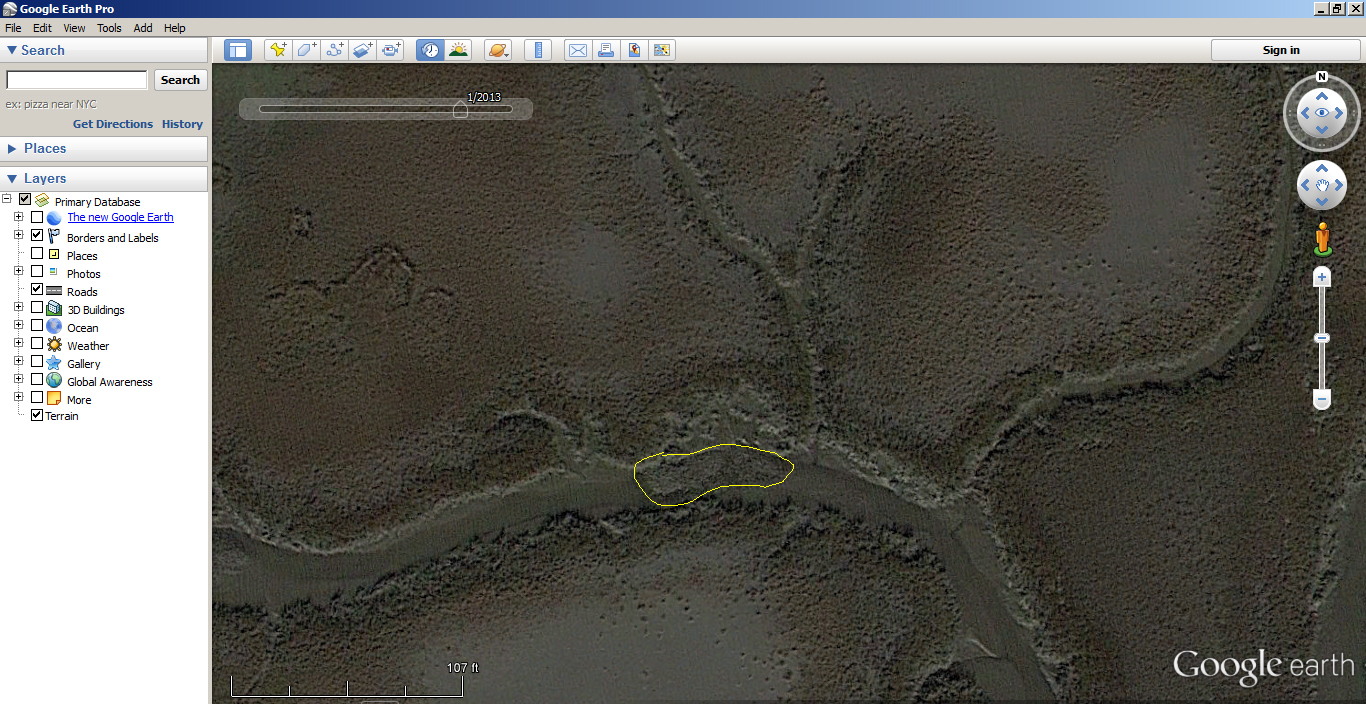 How to Use Google Earth to find Inshore Structure 4