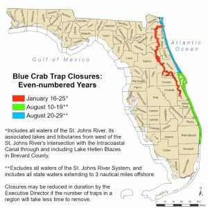 St Johns River Blue Crab Trap Reopen Early 1